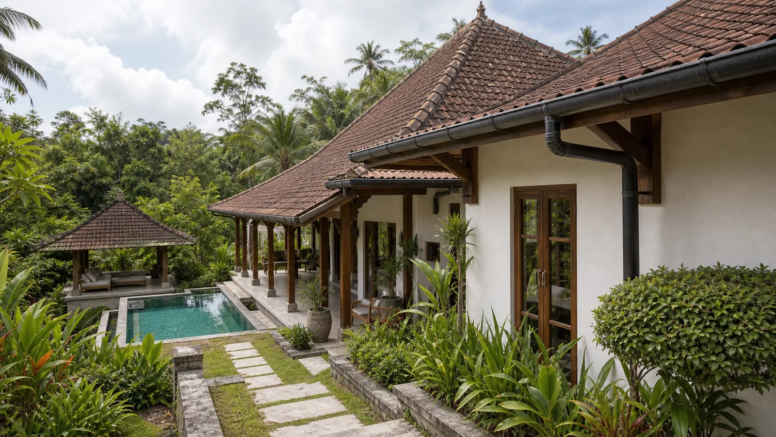 Ubud villa roofline and gutter upkeep for resale readiness