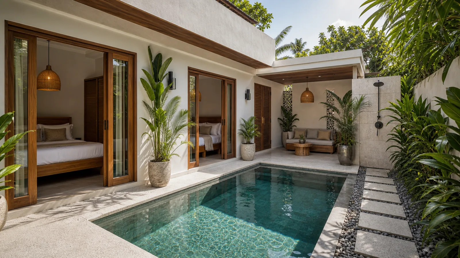 Berawa compact rental villa investment asset with plunge pool