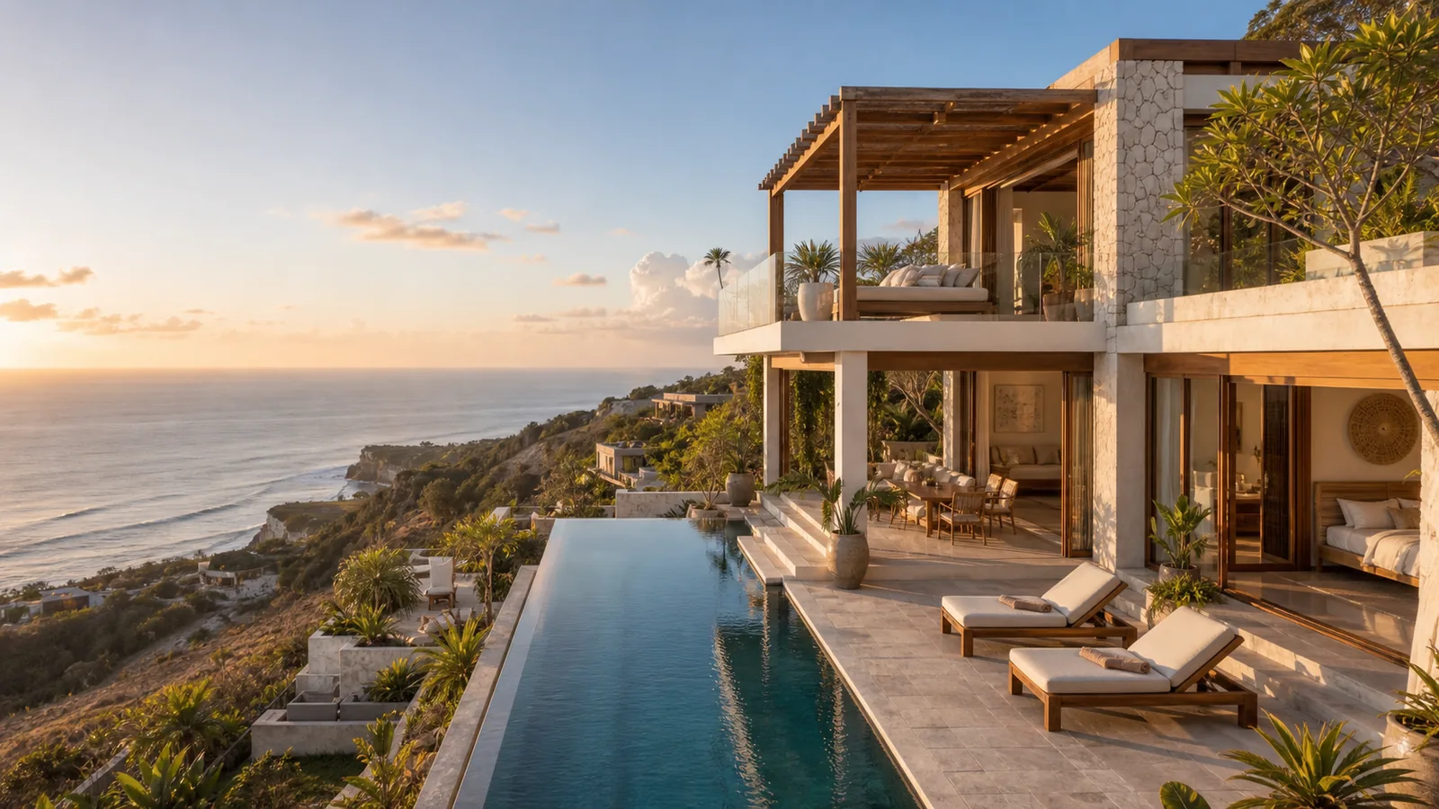 Uluwatu premium cliffside villa with infinity pool