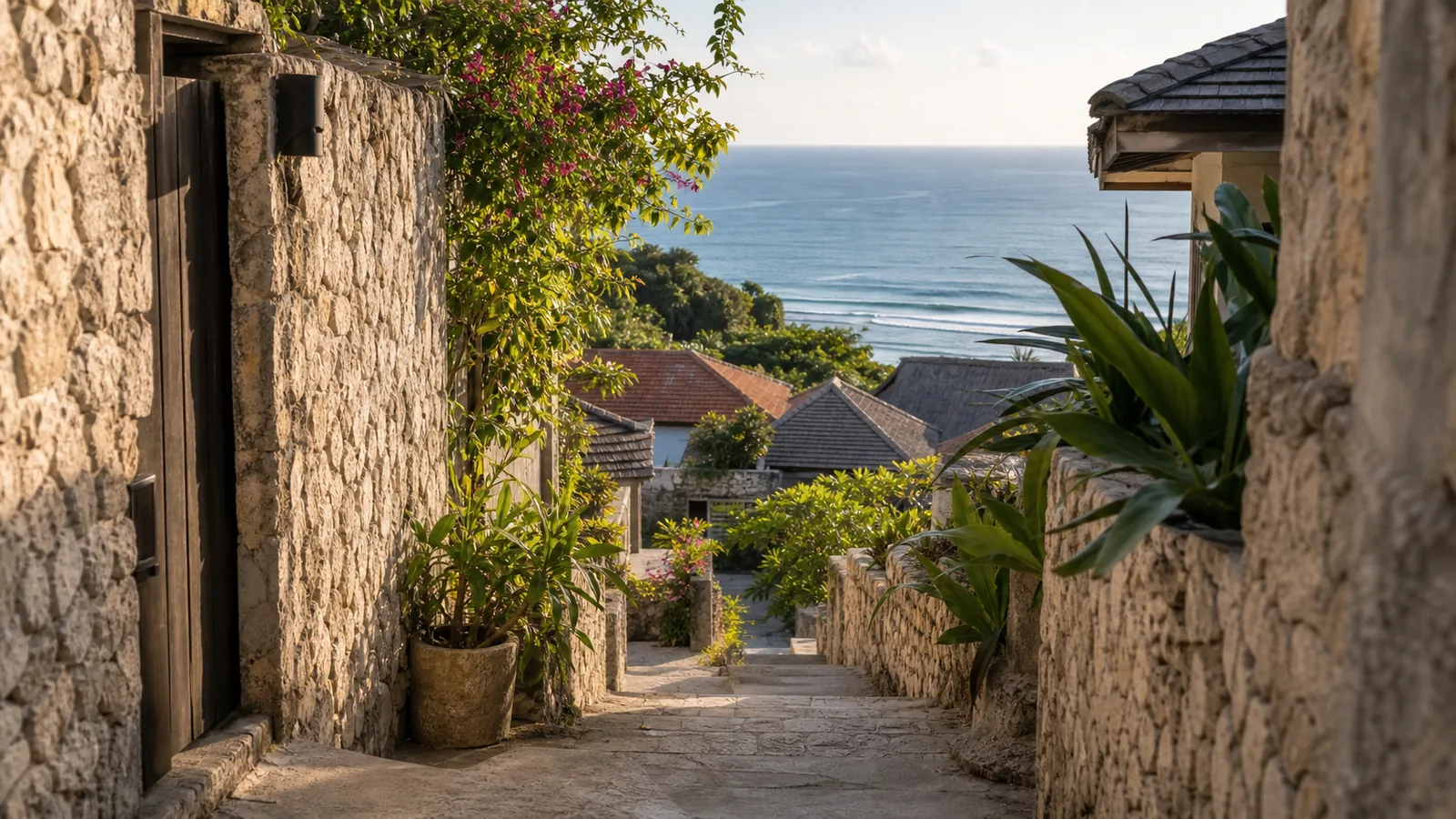 Bingin cliffside villa local area and access feel for Bingin Villas for Sale