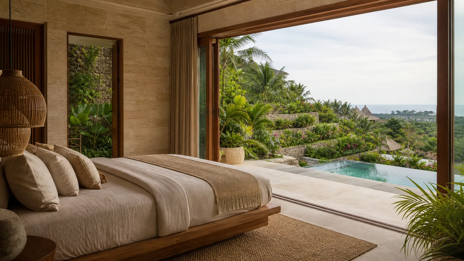 Bukit villa development site bedroom or guest experience scene for Bukit Land for Villa Development