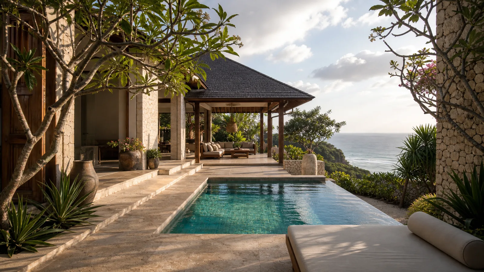Padang Padang private villa hero villa scene for Padang Padang Villas for Sale