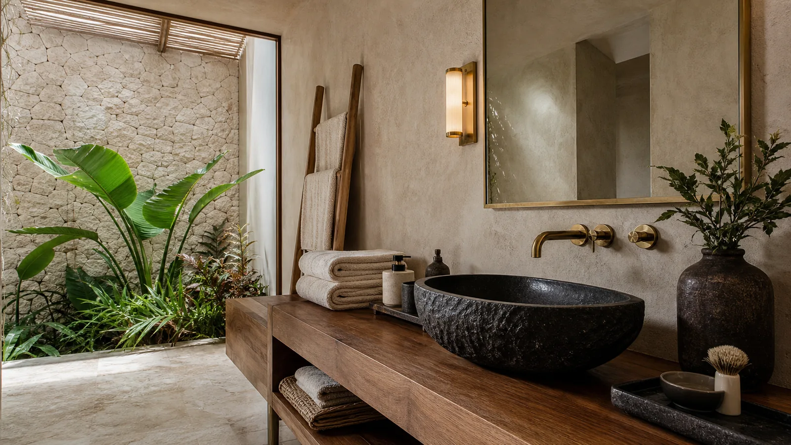 Pecatu/Uluwatu villa architecture and material detail for Pecatu Villas for Sale
