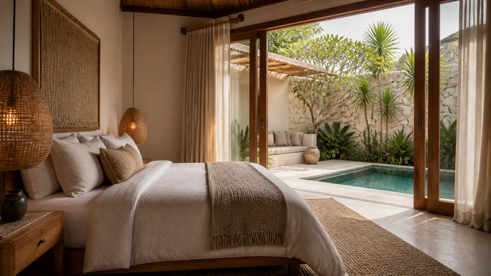 Pecatu/Uluwatu villa bedroom or guest experience scene for Pecatu Villas for Sale