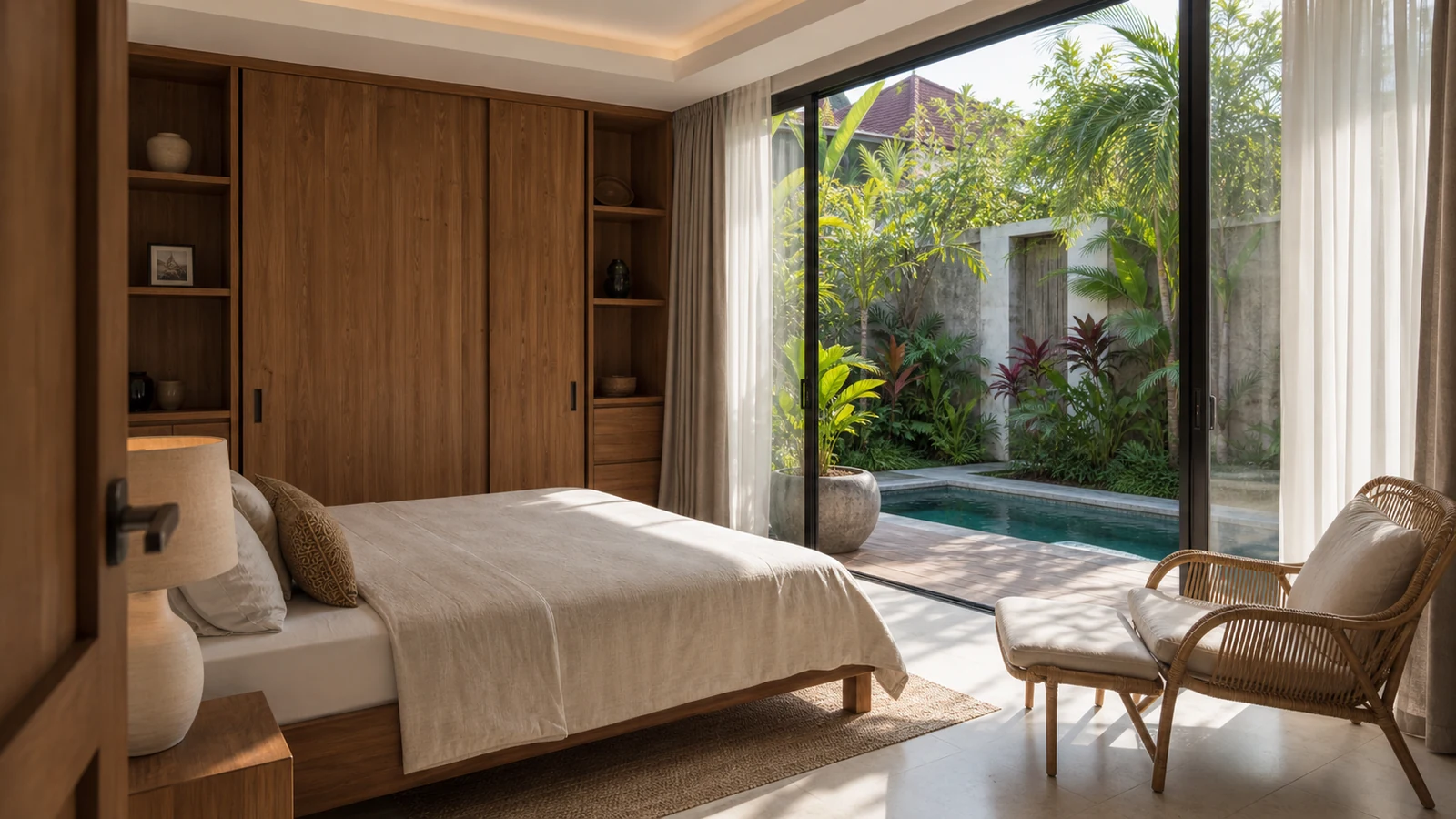 Sanur vs Canggu property: comfortable sanur villa guest bedroom experience