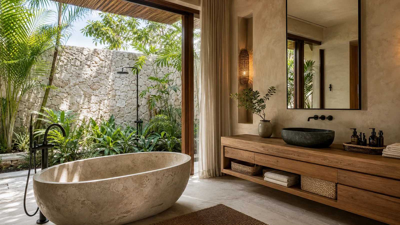 Uluwatu luxury villa architecture and material detail for Uluwatu Luxury Villa Investment