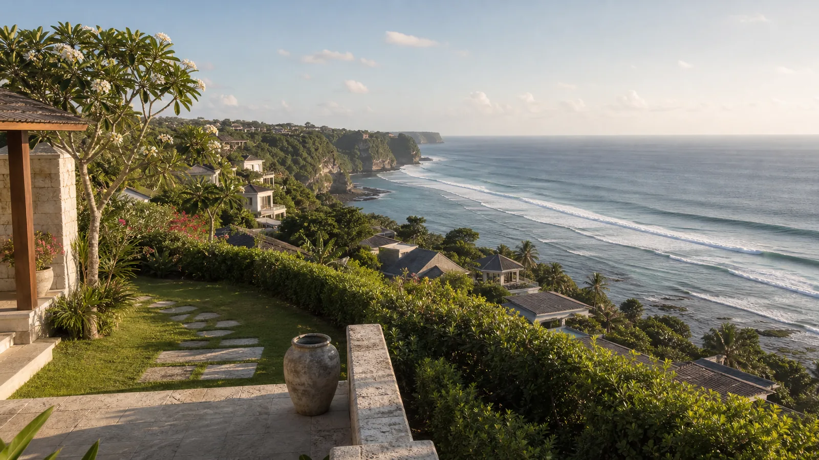 Uluwatu ocean-view villa local area and access feel for Uluwatu Ocean View Villas