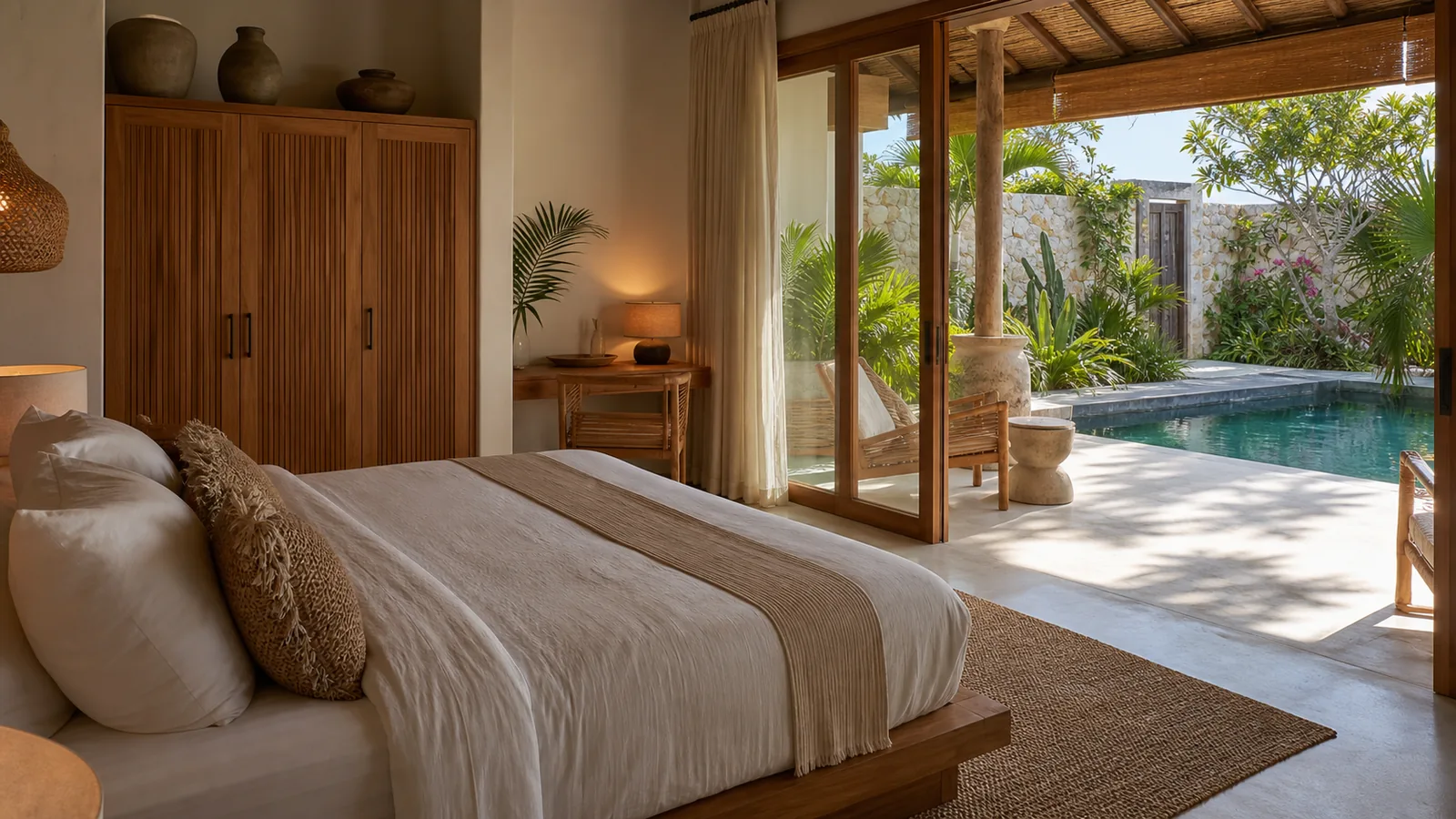 Uluwatu rental-ready villa bedroom or guest experience scene for Uluwatu Villa Rental Yield